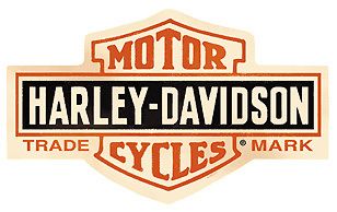 Harley Davidson Bar Shield Die Cut Tin Sign 2010131
