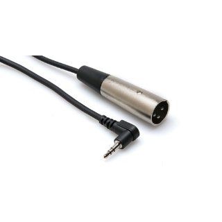 Hosa XVM 110M Right Angle 3.5mm TRS to XLR3M 10 Ft