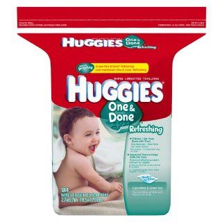 Huggies One & Done Refreshing Baby Wipes, Refill, 184 Count Pack (Pack