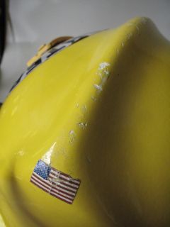 Cairns Brother N660C Metro Firefighter Firemans Rescue Helmet Yellow