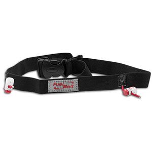 The FuelBelt Reflective Race Number Belt is high visibility reflective