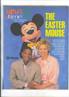 Mickey Mouse Caroline Rhea D L Hughley on Cover of Scarce 1999 NJ TVG
