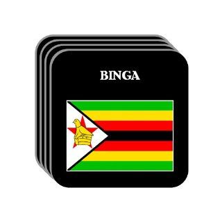 Zimbabwe   BINGA Set of 4 Mini Mousepad Coasters