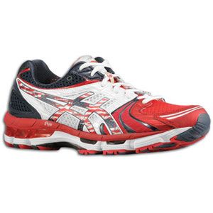 ASICS® Gel   Kayano 18   Mens   Running   Shoes   Red/White/Blue