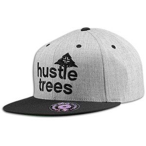 LRG Hustle Trees Snapback Hat   Skate   Clothing   Light Heather Grey