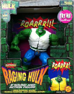 Hulk Raging Electronic 8 Action Figure The Incredible Electronic Toy