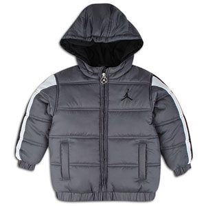 Jordan Nylon Puffer Jacket   Boys Grade School   Dark Grey/Black