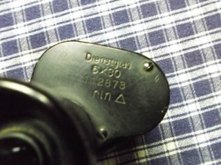 WW2 German Zeiss 6x30 Dienstglas Binoculars RARE Rin Ordinance Code