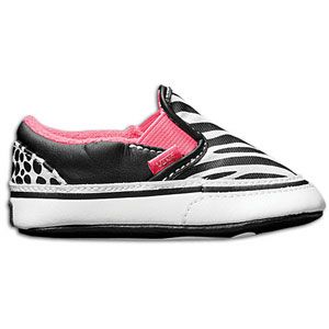 Vans Classic Slip On   Girls Infant   Skate   Shoes   Black/Neon Pink