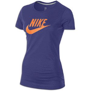 Nike Logo S/S T Shirt   Womens   Casual   Clothing   Court Purple