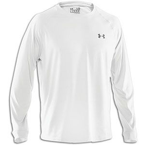 Under Armour Tech L/S T Shirt   Mens   Training   Clothing   White