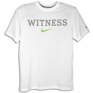The Nike LeBron Witness T Shirt is a short sleeve, crewneck tee with a