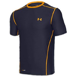 Under Armour Heatgear Fitted Base S/S Crew   Mens   Midnight Navy