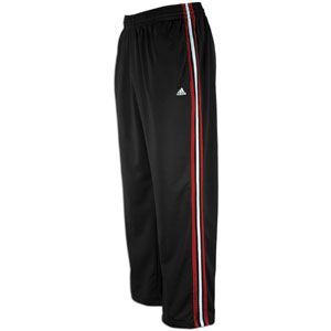  adidas brandmark. 31 inseam. 100% polyester tricot. Imported