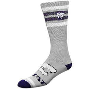 For Bare Feet College Crew Sock   Mens   Kansas State Wildcats   Grey
