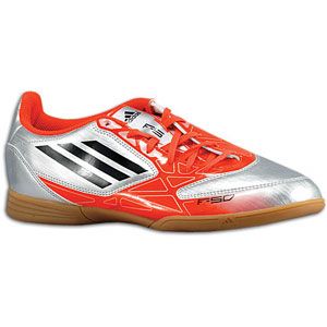 adidas F5 IN   Mens   Soccer   Shoes   Metallic Silver/Infrared/Black