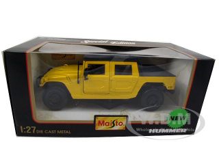 Hummer H1 SUT Soft Top Yellow 1 27 Diecast Model Car