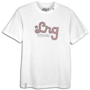 LRG Plaid Play S/S Knit   Mens   Casual   Clothing   White