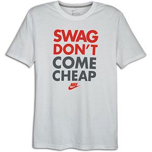 Nike Graphic T Shirt   Mens   Casual   Clothing   White/Crimson/Grey