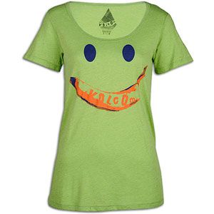 Volcom Just Face It S/S T Shirt   Womens   Casual   Clothing   Limone