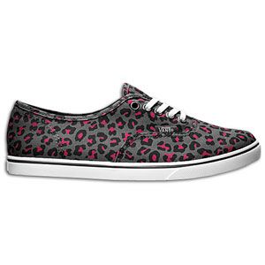 Vans Authentic Lo Pro   Womens   Skate   Shoes   (Leopard)Grey/Neon