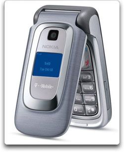 Nokia 6086 Silver Phone (T Mobile)