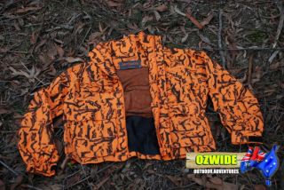Blaze Orange Camo Hunting Jacket Compound Bow Hunting