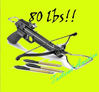 Hunting Archery Crossbow Pistol 80 lbs 160 FPS Survival Camping Target