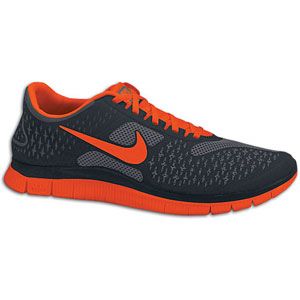 Nike Free Run 4.0   Mens   Running   Shoes   Dark Grey/Team Orange