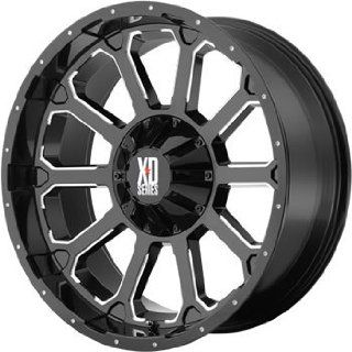 XD XD806 18x9 Black Wheel / Rim 8x180 with a 0mm Offset and a 124.20