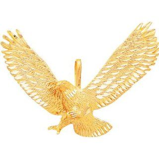 14K Gold Eagle Pendant Jewelry