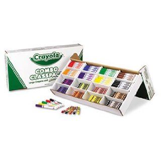 Classpack Crayons w/Markers, 8 Colors, 128 Each Crayons
