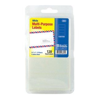  BAZIC Multipurpose Label, 2.75 x 1 Inch, 128 Per Pack
