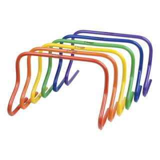  . Includes a blue, green, orange, purple, red and yellow hurdle