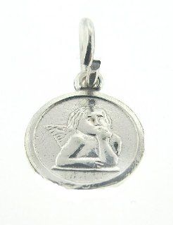 925 Authentic Sterling Silver Charm Thingking Angel