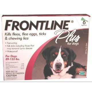 Frontline Plus For Dogs 89 132 Lb, 6 Pk