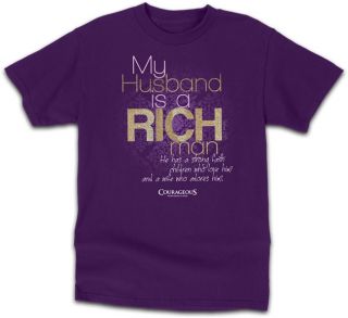Courageous Rich Man My Husband Is A Rich Man T Shirt