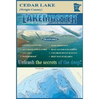 Lakemaster LPMNCEP07 04 Paper Map Cedar (Wright) GPS