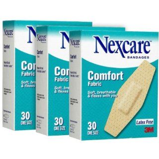 Nexcare Comfort Fabric Bandages, One Size 30ct Health