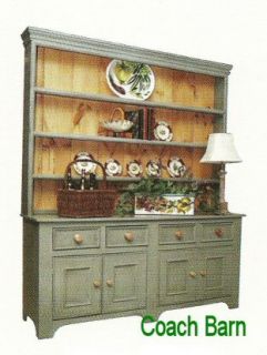 ft Tall Country Hutch Distressed 25 Paints Stain Country Cottage