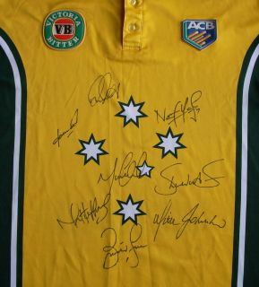 2003 4 Cricket Australia One Day Int Jersey 8 x Signed