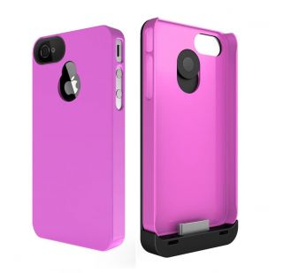 Maxboost Hybrid Battery Case for iPhone 4 4S Black Pink Boost Battery