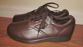SAS TIME OUT Brown Leather WALKING Casual SHOE MENS 12 5 N 12 1 2