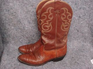  Western Cowboy Boots Iguanna Reptile Real Hydes 9 5 Naconna