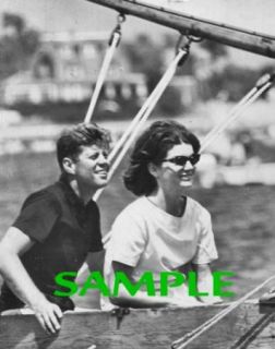 1960 John F Kennedy Jackie Sailing in Hyannisport Photo