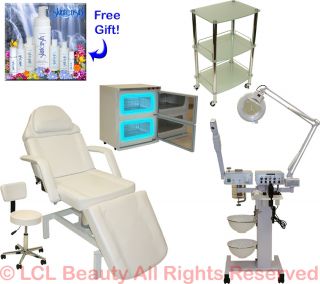 in 1 Facial Machine Hydraulic Massage Table Chair Towel Warmer Salon