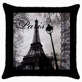 Paris Eiffel Tower Throw Pillow Cushion Cover Decor Lounge Den Bedroom