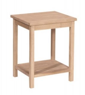 International Concepts Unfinished Portman Accent Table