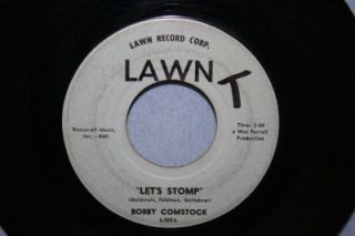 BOBBY COMSTOCK Lets Stomp / I Want To Do It 45 RECORD LAWN 202 Mod