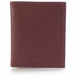 Hermes Leather Photo Album Frame Case Accordian Brown